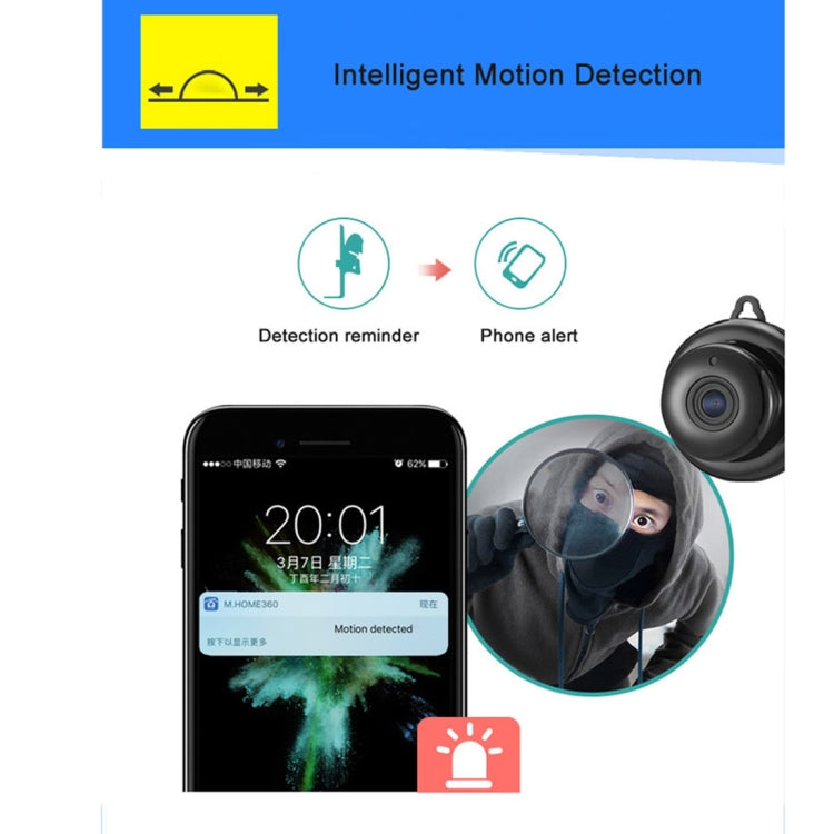 Anpwoo MN001 3518Ev200 1.0 MP Mini HD WiFi IP Camera with 6 PCS Infrared LEDs, Support Motion Detection & Night Vision & TF Card(Max 64GB), MN001 Anpwoo MN001 3518Ev200 1.0 MP Mini HD WiFi IP Camera with 6 PCS Infrared LEDs, Support Motion Detection & Night Vision & TF Card(Max 64GB), MN001
